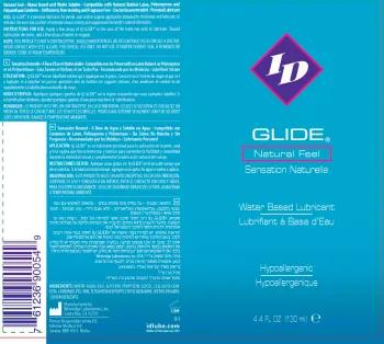 ID Glide Water Based Lubricant - 4.4 oz Flip Cap Bottle