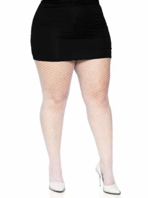Industrial Net Pantyhose 1x 2x White