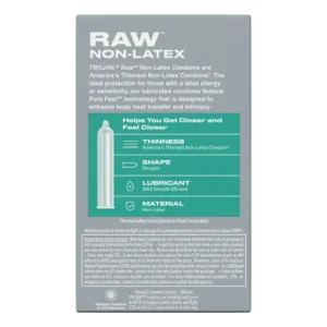 Trojan Raw Non-Latex 10 Pack