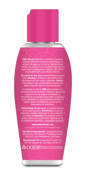 Pink - Silicone Lubricant - 2.8 Oz / 80 ml