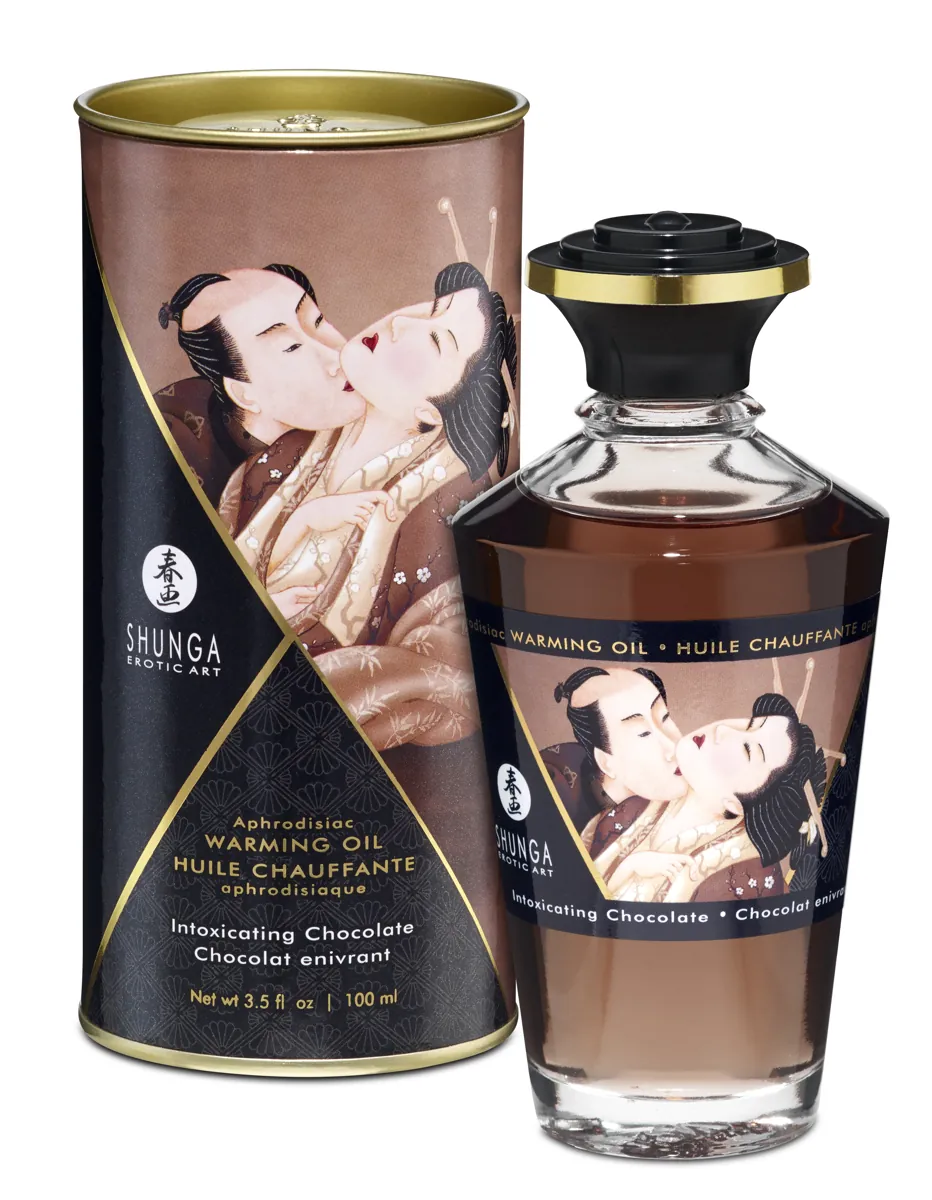 Shunga Warming Oil - 3.5 oz Intoxicating Chocolate