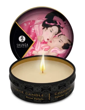 Shunga Aphrodisia Mini Candlelight Massage Candle - 1 oz Roses
