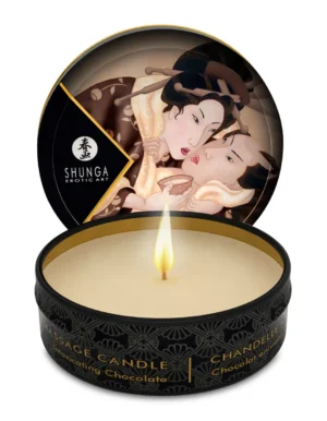 Shunga Excitation Mini Candlelight Massage Candle - 1 oz Intoxicating Chocolate