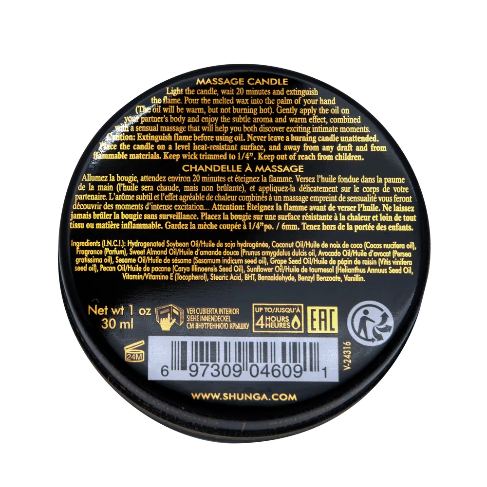 Shunga Excitation Mini Candlelight Massage Candle - 1 oz Intoxicating Chocolate