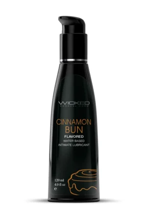 Aqua Cinnamon Bun Flavored Water Based Intimate Lubricant - 4 Fl. Oz.