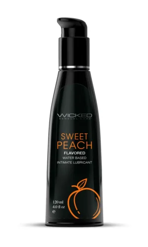 Wicked Sensual Care Water Based Lubricant - 4 oz Sweet Peach