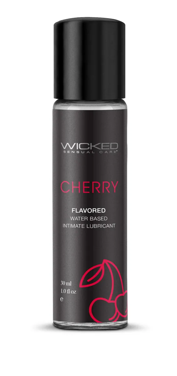 Wicked Sensual Care Aqua Water Based Lubricant - 1 oz Cherry