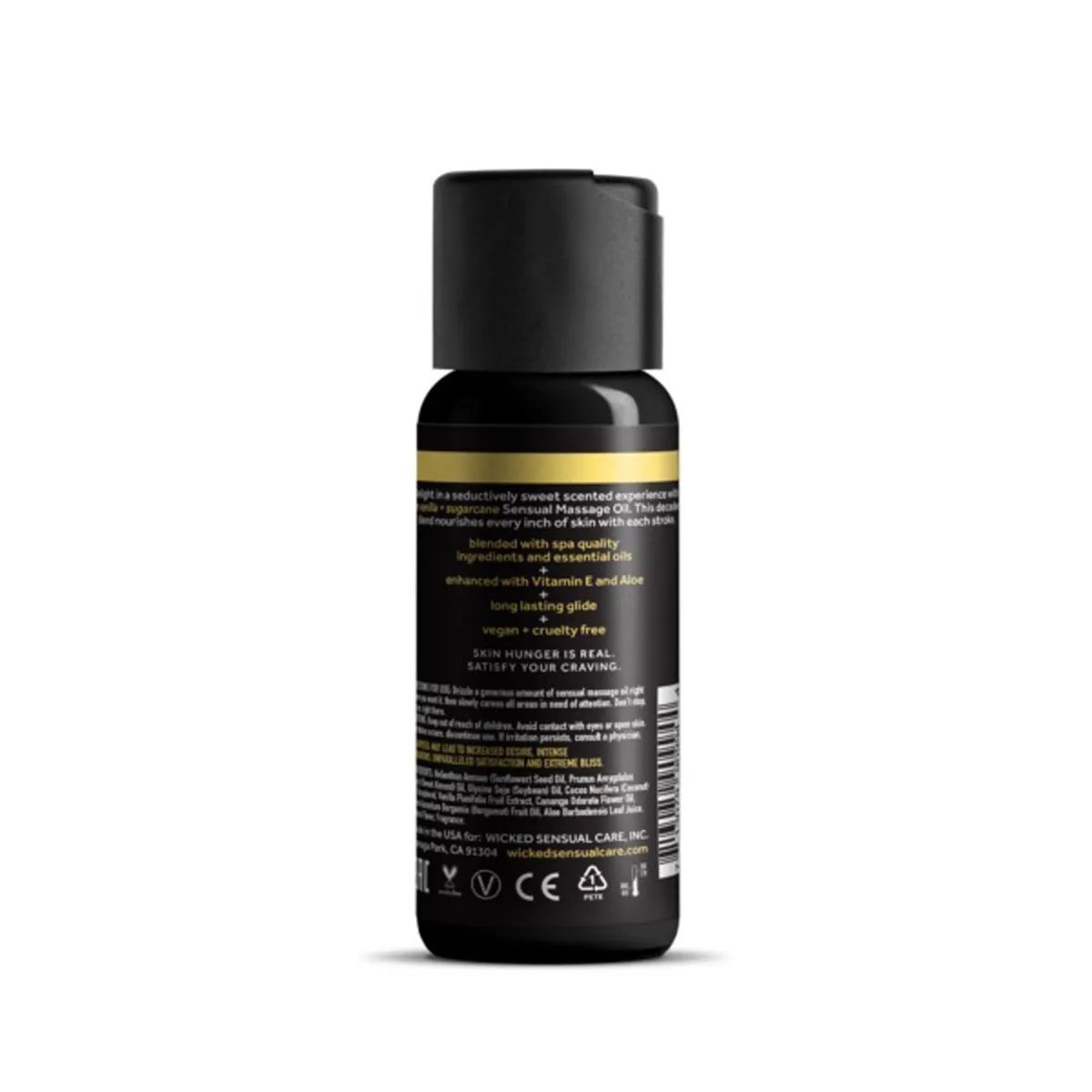 Wicked Sensual Care Vanilla & Sugarcane Massage Oil - 4 oz