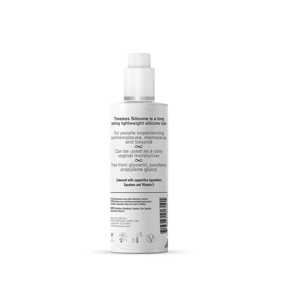 Wicked Sensual Care Simply Timeless Silicone Lubricant - 4 oz